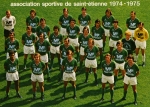 Photo de l'équipe de l'ASSE saison 1974-1975