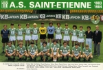 Photo de l'équipe de l'ASSE saison 1983-1984