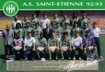 Photo de l'équipe de l'ASSE saison 1992-1993