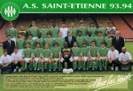 Photo de l'équipe de l'ASSE saison 1993-1994